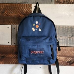 Jansport Navy Blue Small Mini Sporty Youth Kids Backpack